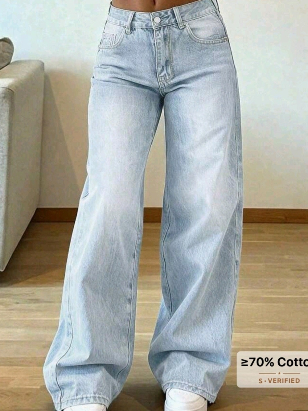 Light Wash Wide Leg Women’s Jeans